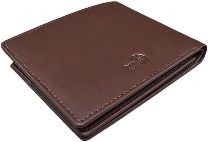 WILD WOODS Genuine Leather Wallet Mens Bifold Wallet RFID Blocking Slim Minimalist Front Pocket - Thin & Stylish with 1 ID Window, 9 Card Slot and 3 Slip Pockets Brown - Image 2