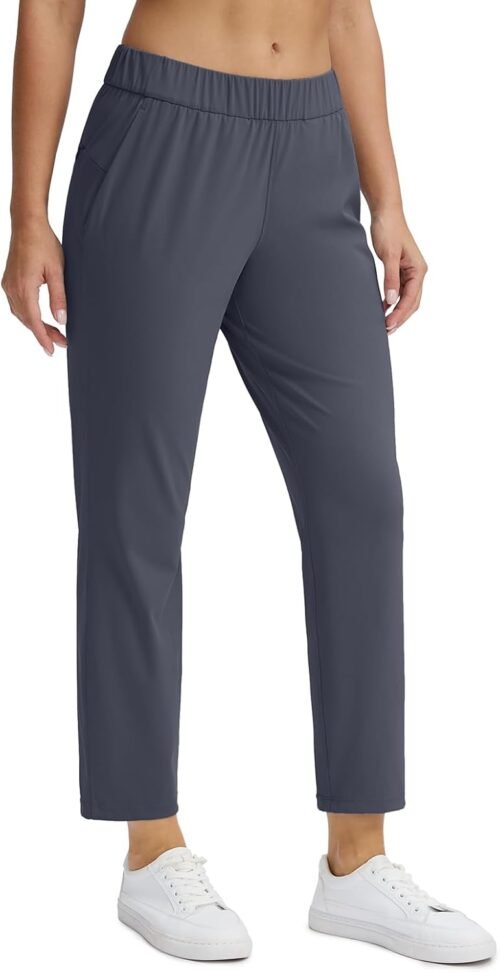 Seamaid Women’s Golf Pants with Deep Pockets 7/8 Stretch Athletic Travel Pants for Casual Lounge