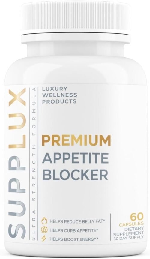 SuppLux | PREMIUM Appetite Suppressant Weight Loss Pills for Women | Belly Fat Burner, Carb Blocker, Energy Booster, Metabolsim Activating | Natural & Safe 3rd Party Tested – 60 Capsules