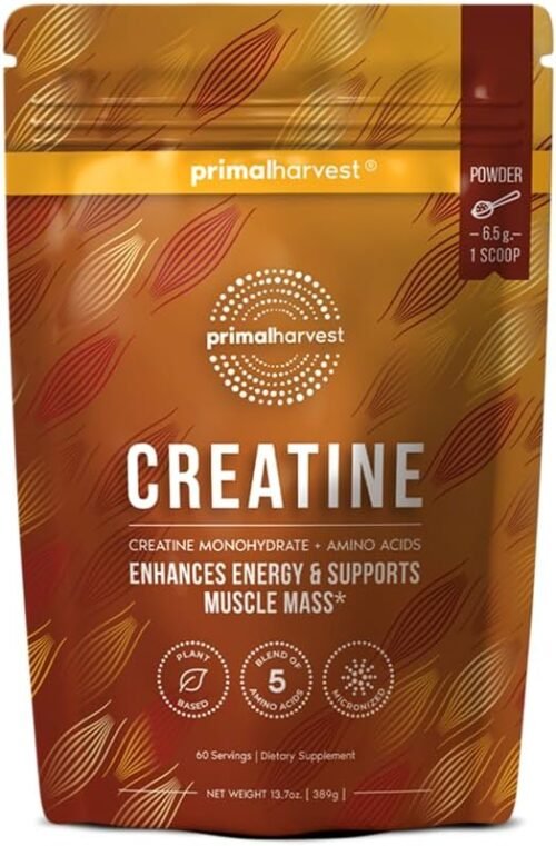 Primal Harvest Creatine Powder Supplement for Men and Women’s Fitness, Workouts, and Muscle Growth, to Help Promote Recovery, Strength, Energy, and Endurance (1)