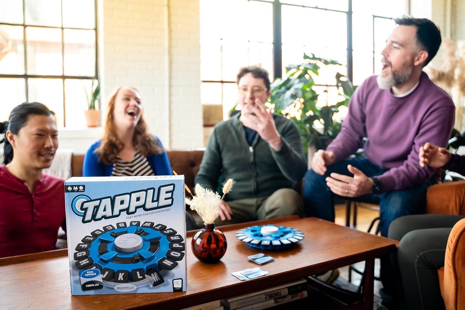 USAOPOLY TAPPLE® Word Game | Fast-Paced Family Board Game | Choose a Category & Race Against The Timer to be The Last Player | Learning Game Great for All Ages (1 Pack) - Image 3